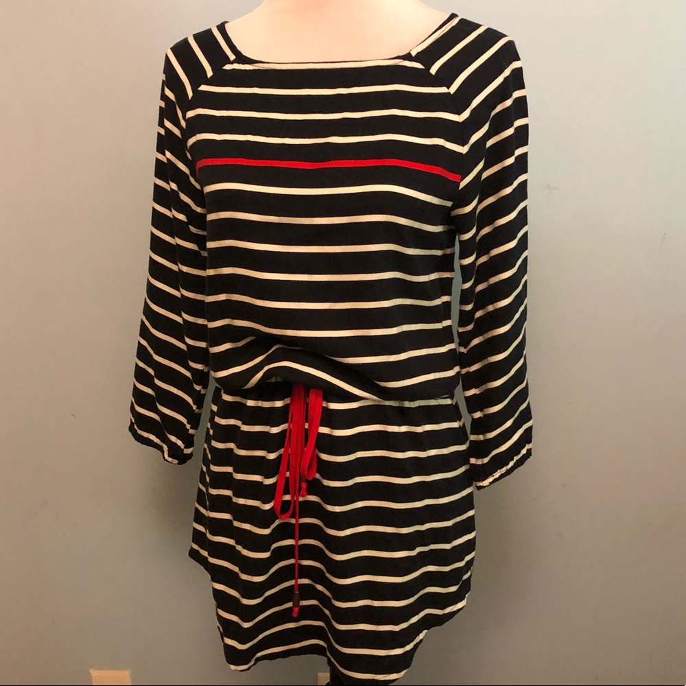 NWOT Hayley| striped  drawstring waist dress|XS/TP